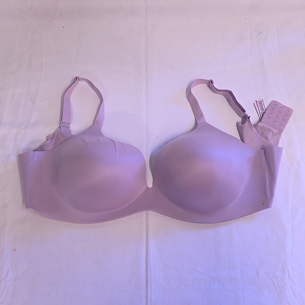 Victoria's Secret Lined Semi Demi Bra Womens 40DD Lavender Purple Seamless